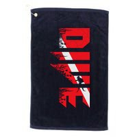 Vintage Distressed Scuba Diving Golf Towel