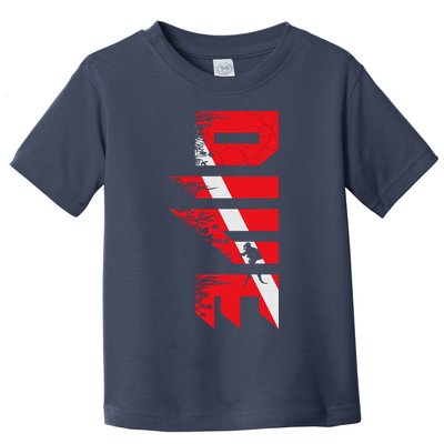 Vintage Distressed Scuba Diving Toddler T-Shirt