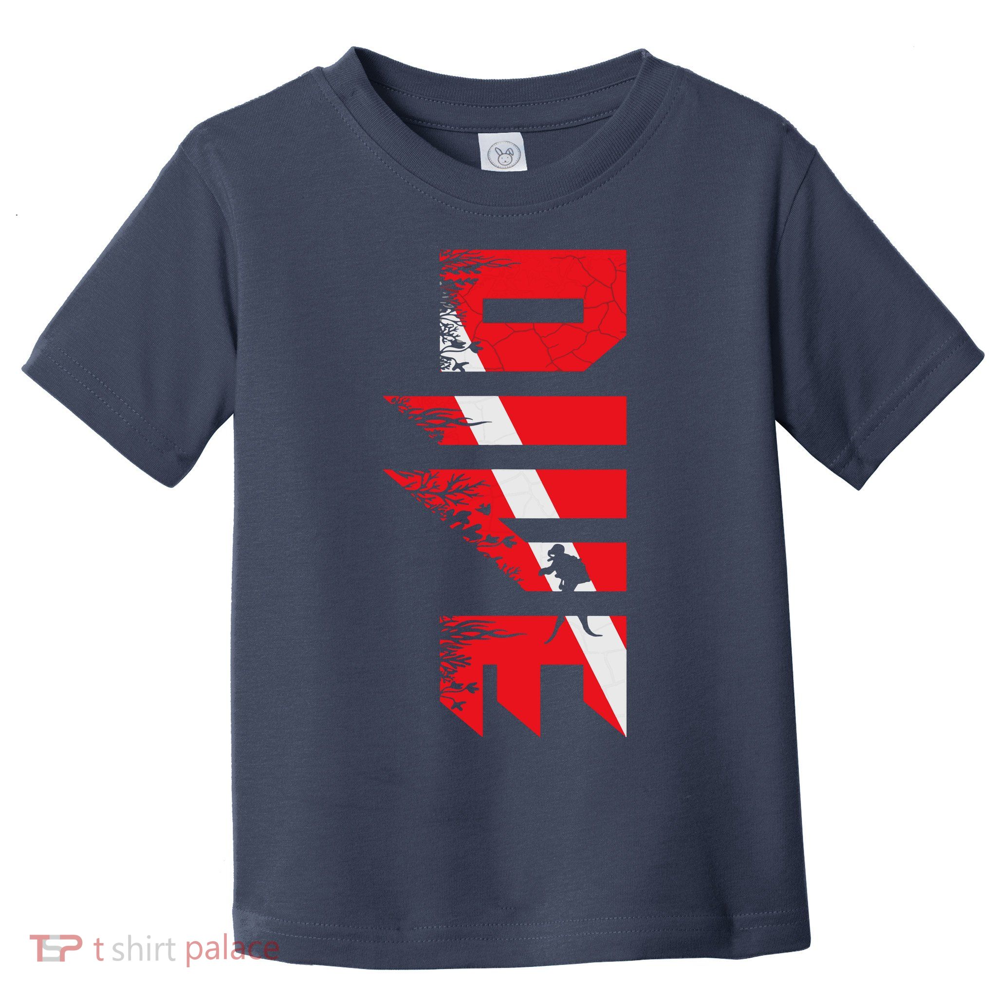 Vintage Distressed Scuba Diving Toddler T-Shirt