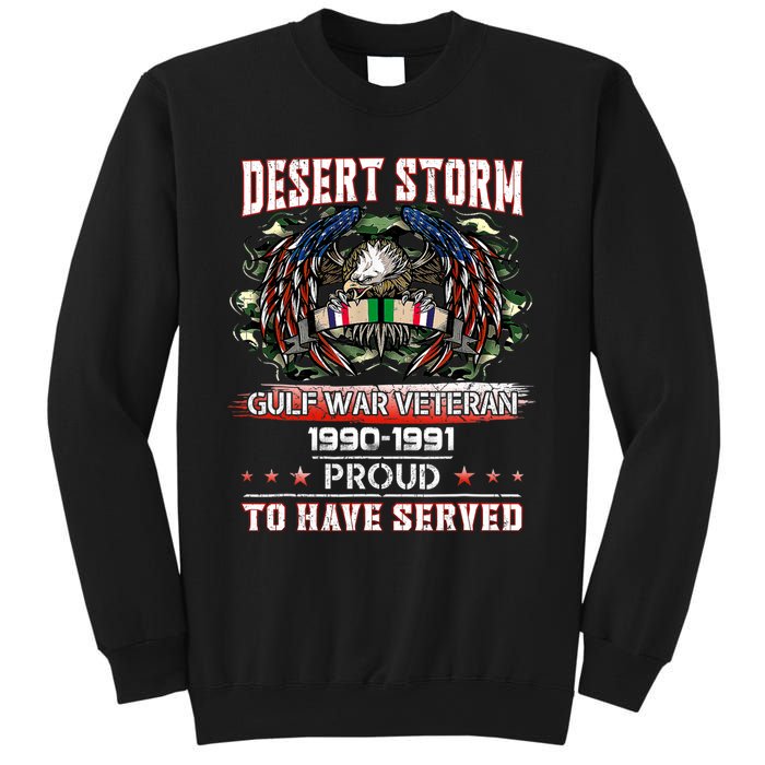 Veteran Desert Storm Veteran Proud For Fathers Day Sweatshirt