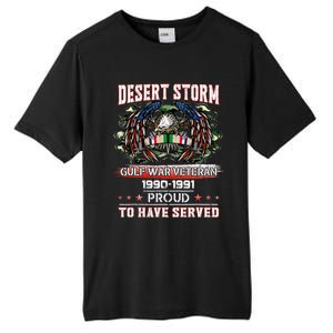 Veteran Desert Storm Veteran Proud For Fathers Day Tall Fusion ChromaSoft Performance T-Shirt