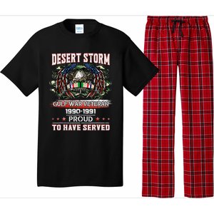 Veteran Desert Storm Veteran Proud For Fathers Day Pajama Set