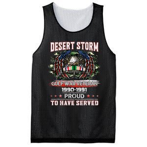 Veteran Desert Storm Veteran Proud For Fathers Day Mesh Reversible Basketball Jersey Tank