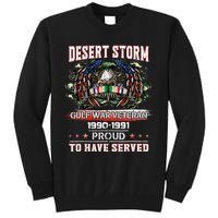 Veteran Desert Storm Veteran Proud For Fathers Day Tall Sweatshirt