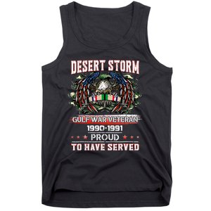 Veteran Desert Storm Veteran Proud For Fathers Day Tank Top