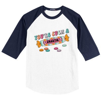 Valentine's Day Sweetheart Heart Candy Smartie Inspired Baseball Sleeve Shirt