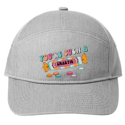 Valentine's Day Sweetheart Heart Candy Smartie Inspired 7-Panel Snapback Hat