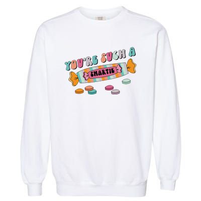 Valentine's Day Sweetheart Heart Candy Smartie Inspired Garment-Dyed Sweatshirt