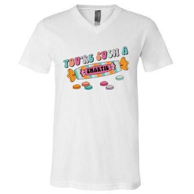 Valentine's Day Sweetheart Heart Candy Smartie Inspired V-Neck T-Shirt