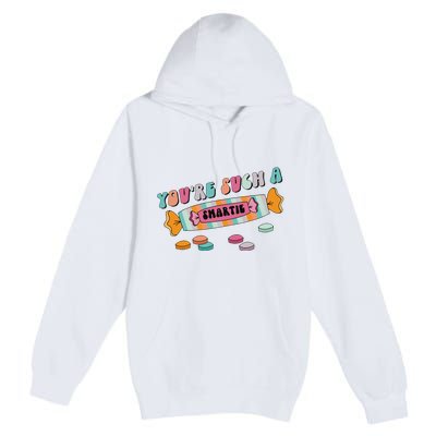 Valentine's Day Sweetheart Heart Candy Smartie Inspired Premium Pullover Hoodie