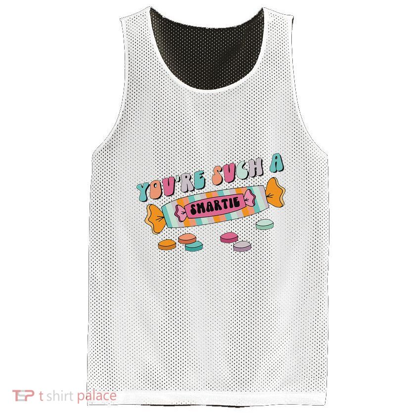Valentine's Day Sweetheart Heart Candy Smartie Inspired Mesh Reversible Basketball Jersey Tank