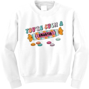 Valentine's Day Sweetheart Heart Candy Smartie Inspired Kids Sweatshirt