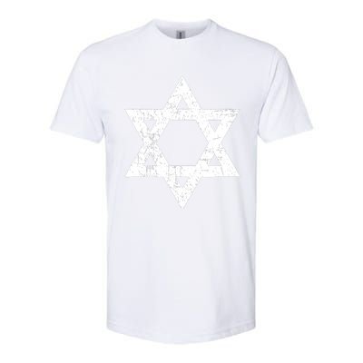 Vintage Distressed Style Star Of David Jewish Softstyle® CVC T-Shirt