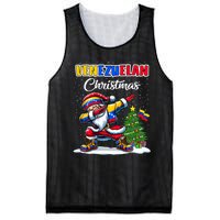 Venezuela Dabbing Santa Christmas Venezuela Flag Mesh Reversible Basketball Jersey Tank