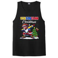 Venezuela Dabbing Santa Christmas Venezuela Flag PosiCharge Competitor Tank