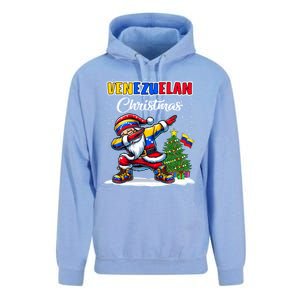 Venezuela Dabbing Santa Christmas Venezuela Flag Unisex Surf Hoodie