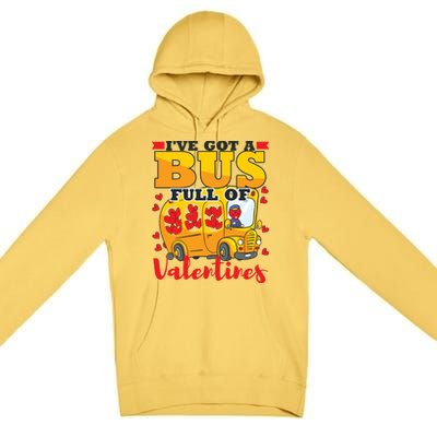 Valentines Day School Bus Driver Cute Funny Gift Gift Premium Pullover Hoodie