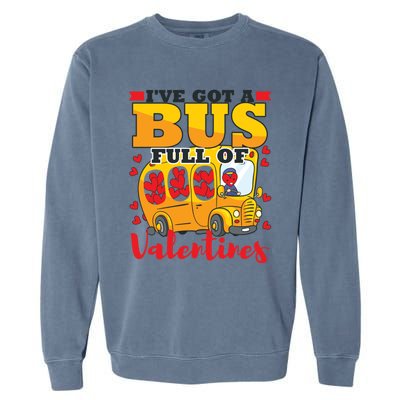 Valentines Day School Bus Driver Cute Funny Gift Gift Garment-Dyed Sweatshirt