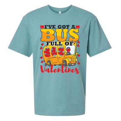 Valentines Day School Bus Driver Cute Funny Gift Gift Sueded Cloud Jersey T-Shirt