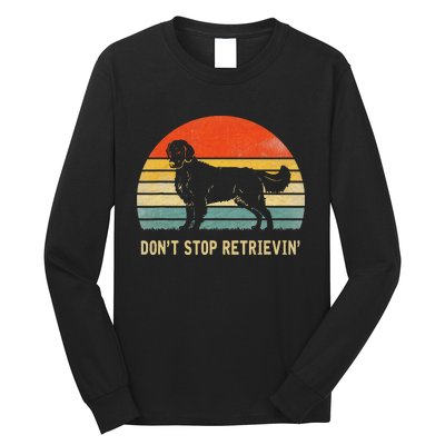 Vintage Don't Stop Retrieving Golden Retriever Long Sleeve Shirt