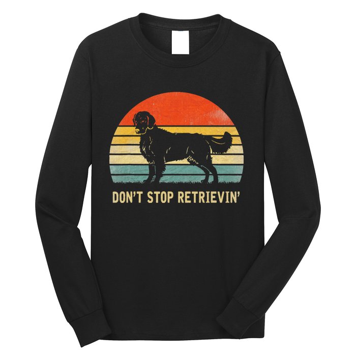 Vintage Don't Stop Retrieving Golden Retriever Long Sleeve Shirt