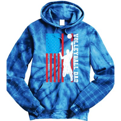 Volleyball Dad Sports Birthday Gift Great Gift Tie Dye Hoodie