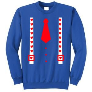 Valentines Day Suspenders Gift Sweatshirt