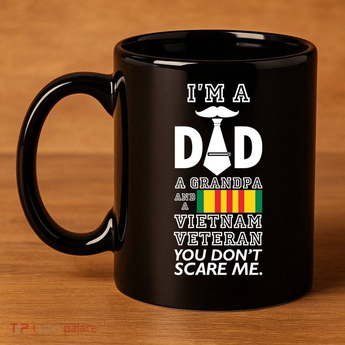 Dad Vietnam Veteran 11oz C Handle Ceramic Mug