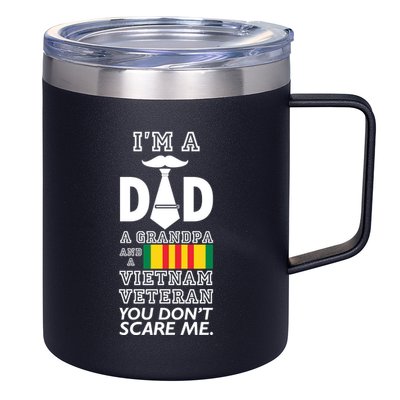 Dad Vietnam Veteran 12oz Stainless Steel Coffee Mug