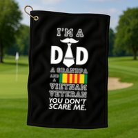 Dad Vietnam Veteran Golf Towel
