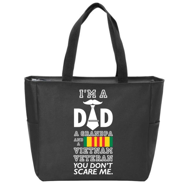Dad Vietnam Veteran Zip Tote Bag
