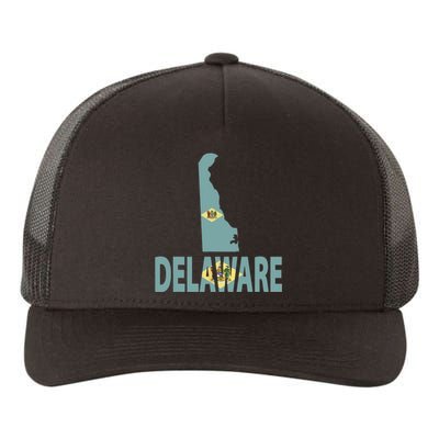 Vintage Delaware State I Love Delaware Home State Yupoong Adult 5-Panel Trucker Hat