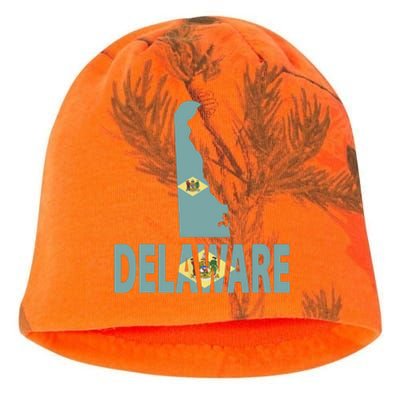 Vintage Delaware State I Love Delaware Home State Kati - Camo Knit Beanie