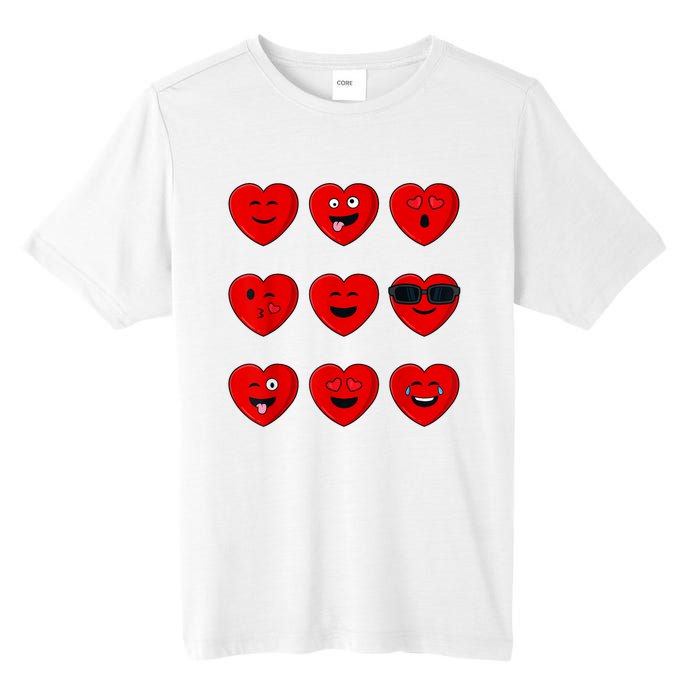 Valentines Day Silly Faces Hearts Funny Tall Fusion ChromaSoft Performance T-Shirt