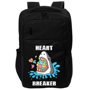 Valentines Day Shark Heart Breaker Funny Impact Tech Backpack