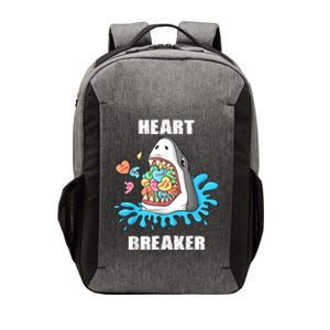 Valentines Day Shark Heart Breaker Funny Vector Backpack