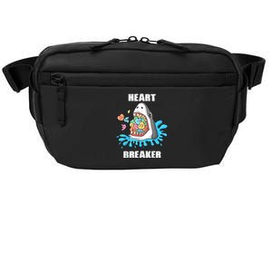 Valentines Day Shark Heart Breaker Funny Crossbody Pack