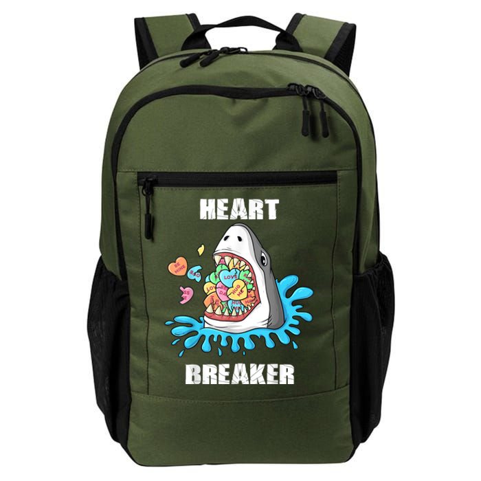 Valentines Day Shark Heart Breaker Funny Daily Commute Backpack