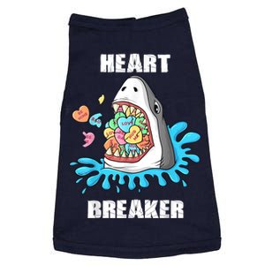 Valentines Day Shark Heart Breaker Funny Doggie Tank