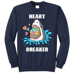 Valentines Day Shark Heart Breaker Funny Sweatshirt