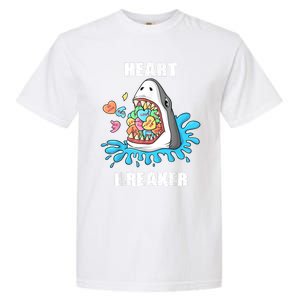 Valentines Day Shark Heart Breaker Funny Garment-Dyed Heavyweight T-Shirt