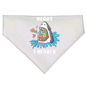 Valentines Day Shark Heart Breaker Funny USA-Made Doggie Bandana