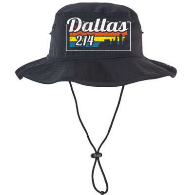 Vintage Dallas Skyline 214 State Of Texas Retro Gift Bucket Hat