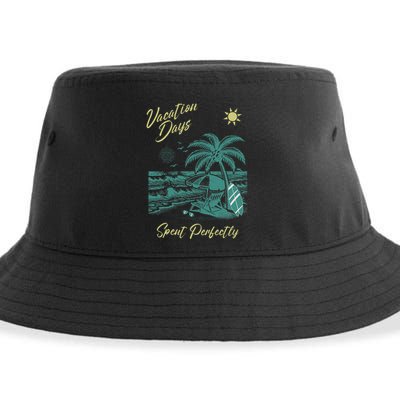 Vacation Days Spent Perfectly Beach T Sustainable Bucket Hat