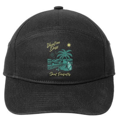 Vacation Days Spent Perfectly Beach T 7-Panel Snapback Hat