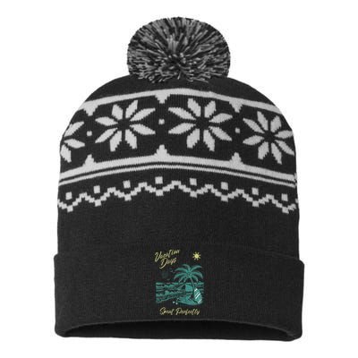 Vacation Days Spent Perfectly Beach T USA-Made Snowflake Beanie