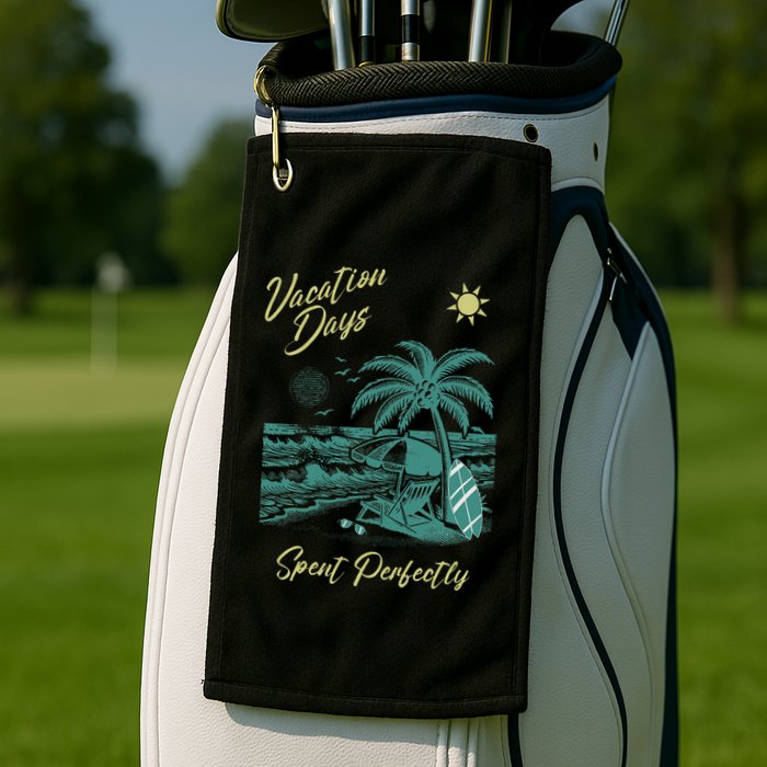 Vacation Days Spent Perfectly Beach T Golf Towel