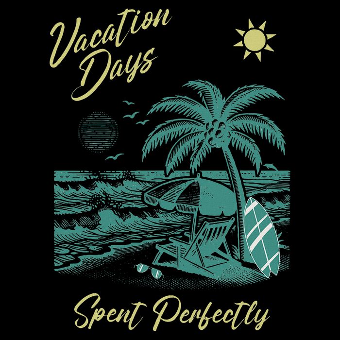Vacation Days Spent Perfectly Beach T Cropped Pullover Crew