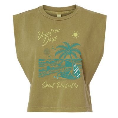 Vacation Days Spent Perfectly Beach T Garment-Dyed Women's Muscle Tee