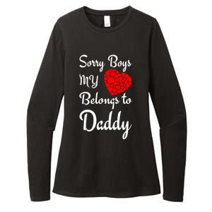 Valentine's Day Sorry My Heart Belongs To Daddy Gift Womens CVC Long Sleeve Shirt